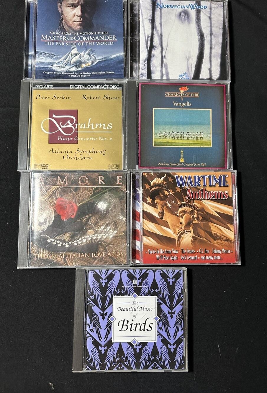 8 Music CDs Classical Music Set- Brahms Chariots Of Fire & More EUC